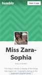 Mobile Screenshot of misszarasophia.tumblr.com