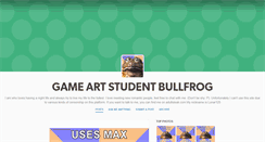 Desktop Screenshot of gameartstudentbullfrog.tumblr.com