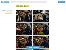 Tablet Screenshot of annieupdates.tumblr.com