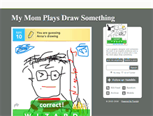 Tablet Screenshot of mymomplaysdrawsomething.tumblr.com