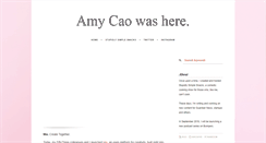 Desktop Screenshot of amycao.tumblr.com