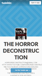 Mobile Screenshot of horrordeconstruction.tumblr.com