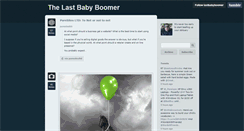 Desktop Screenshot of lastbabyboomer.tumblr.com
