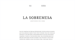 Desktop Screenshot of lasobremesa.tumblr.com