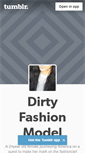 Mobile Screenshot of dirtyfashionmodel.tumblr.com