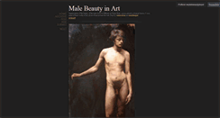 Desktop Screenshot of malebeautyinart.tumblr.com