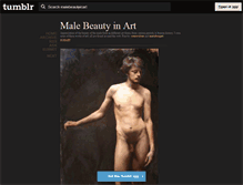 Tablet Screenshot of malebeautyinart.tumblr.com