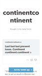 Mobile Screenshot of continentcontinent.tumblr.com