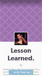 Mobile Screenshot of lessonlearnedfanfic.tumblr.com