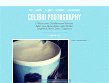 Tablet Screenshot of colibriphotography.tumblr.com