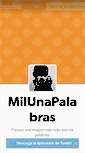 Mobile Screenshot of milunapalabras.tumblr.com