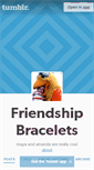 Mobile Screenshot of friendshipbracelets.tumblr.com