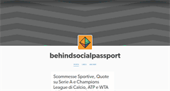 Desktop Screenshot of behindsocialpassport.tumblr.com
