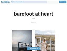 Tablet Screenshot of barefootatheart.tumblr.com