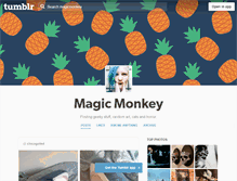 Tablet Screenshot of magicmonkey.tumblr.com