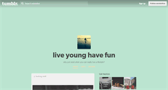 Desktop Screenshot of existorlive.tumblr.com