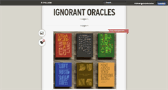Desktop Screenshot of ignorantoracles.tumblr.com