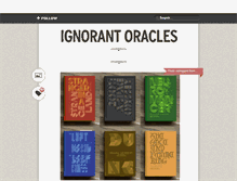 Tablet Screenshot of ignorantoracles.tumblr.com