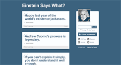 Desktop Screenshot of einsteinsayswhat.tumblr.com
