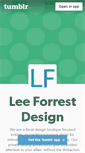 Mobile Screenshot of leeforrestdesign.tumblr.com
