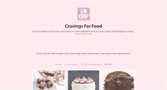 Desktop Screenshot of cravingsforfood.tumblr.com