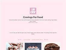 Tablet Screenshot of cravingsforfood.tumblr.com