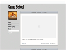 Tablet Screenshot of gameschool.tumblr.com