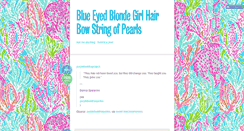 Desktop Screenshot of blondegirlstringofpearls.tumblr.com