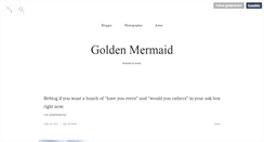 Desktop Screenshot of goldenbxtch.tumblr.com