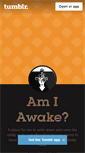 Mobile Screenshot of amiawake.tumblr.com