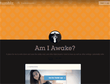 Tablet Screenshot of amiawake.tumblr.com