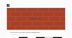 Desktop Screenshot of morningtype.tumblr.com