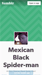 Mobile Screenshot of mexicanblackspiderman.tumblr.com