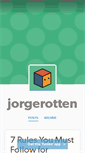 Mobile Screenshot of jorgerotten.tumblr.com