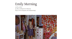 Desktop Screenshot of emilymorning.tumblr.com