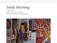 Tablet Screenshot of emilymorning.tumblr.com