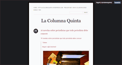 Desktop Screenshot of lacolumnaquinta.tumblr.com