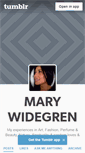 Mobile Screenshot of marywidegren.tumblr.com