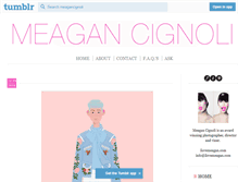 Tablet Screenshot of meagancignoli.tumblr.com