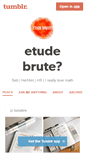 Mobile Screenshot of etude-brute.tumblr.com