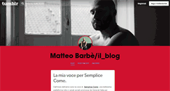 Desktop Screenshot of matteobarbe.tumblr.com