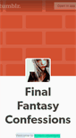 Mobile Screenshot of finalfantasyconfessions.tumblr.com