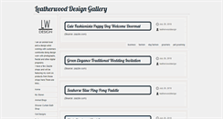 Desktop Screenshot of leatherwooddesign.tumblr.com