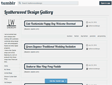 Tablet Screenshot of leatherwooddesign.tumblr.com