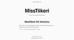 Desktop Screenshot of misstiikeri.tumblr.com