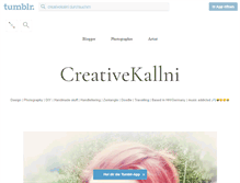 Tablet Screenshot of creativekallni.tumblr.com