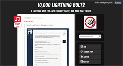 Desktop Screenshot of 10000lightningbolts.tumblr.com