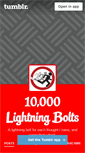 Mobile Screenshot of 10000lightningbolts.tumblr.com