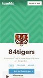 Mobile Screenshot of 84tigers.tumblr.com