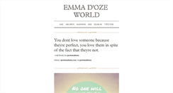 Desktop Screenshot of emmadoze.tumblr.com